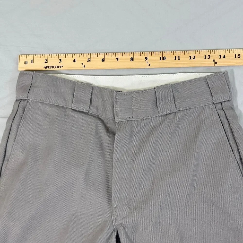Dickies 874 Original Fit Work Pants Men 29x32 Gray Twill Skater Streetwear